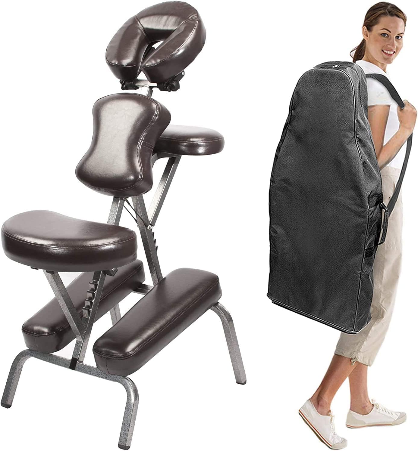 Adjustable Portable Folding Full-Body Massage Chair