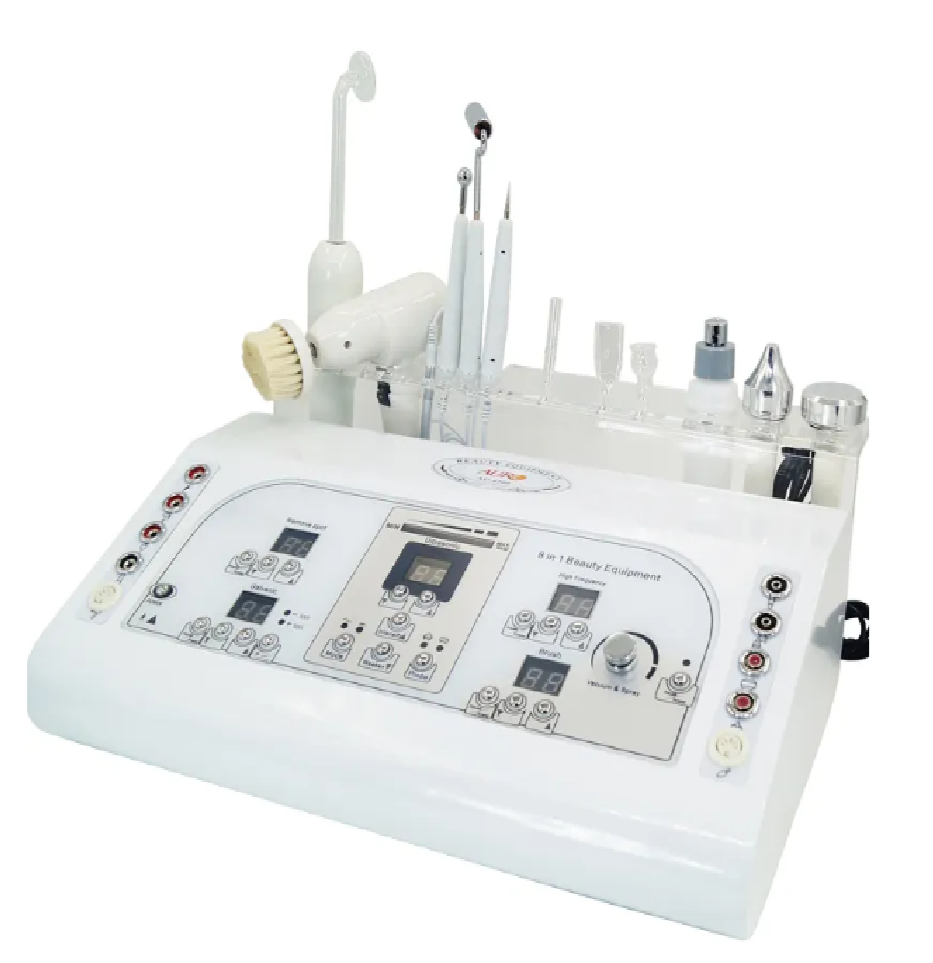 Máquina de vacío Utrasónica, Multifuncional 8 en 1, Masajeador Facial Galvánico