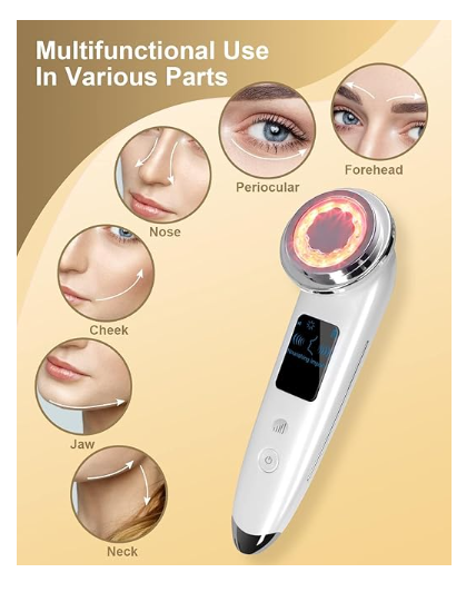 Portable Led Light Multifunctional Facial Skin Car, 4 in 1