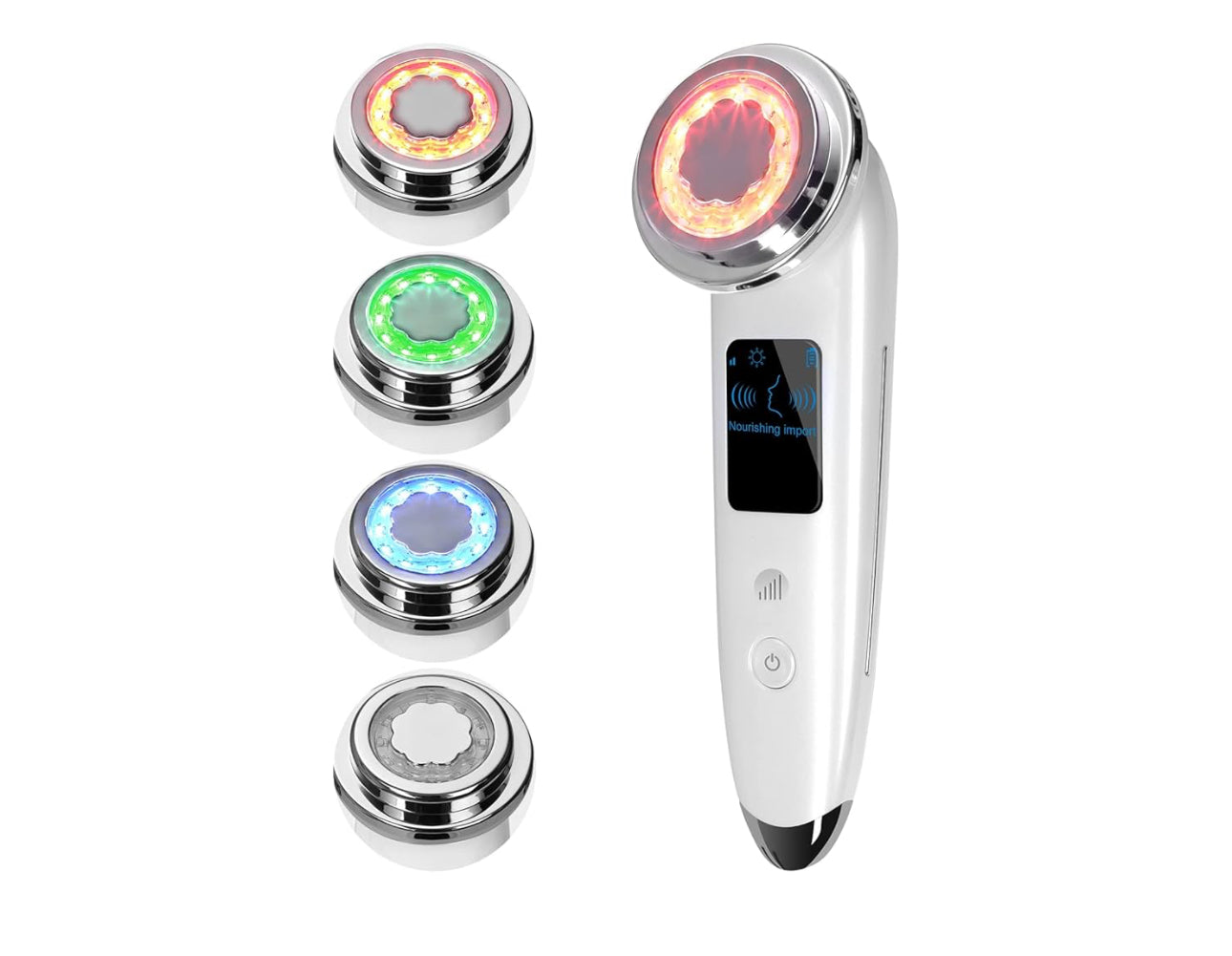 Portable Led Light Multifunctional Facial Skin Car, 4 in 1