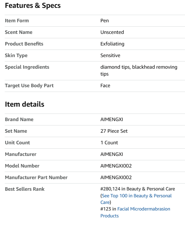 2 in 1 Diamond Microdermabrasion