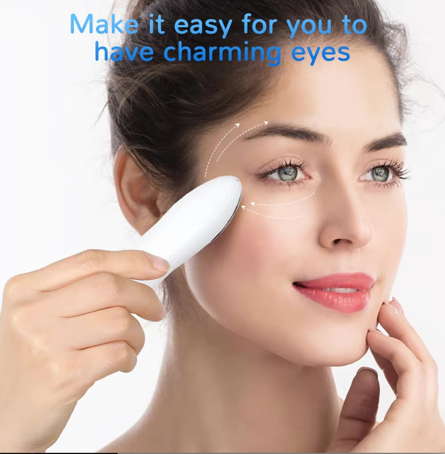 Electric Eye Massager Pen LED Photon Therapy Vibration Heated Anti-aging Wrinkle Removal Device Dark Circle Puffiness Skin Care -