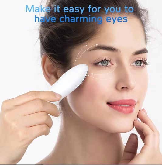 Electric Eye Massager Pen LED Photon Therapy Vibration Heated Anti-aging Wrinkle Removal Device Dark Circle Puffiness Skin Care -