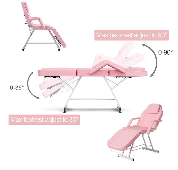 Massage Table Tattoo Chair with Spa Stool
