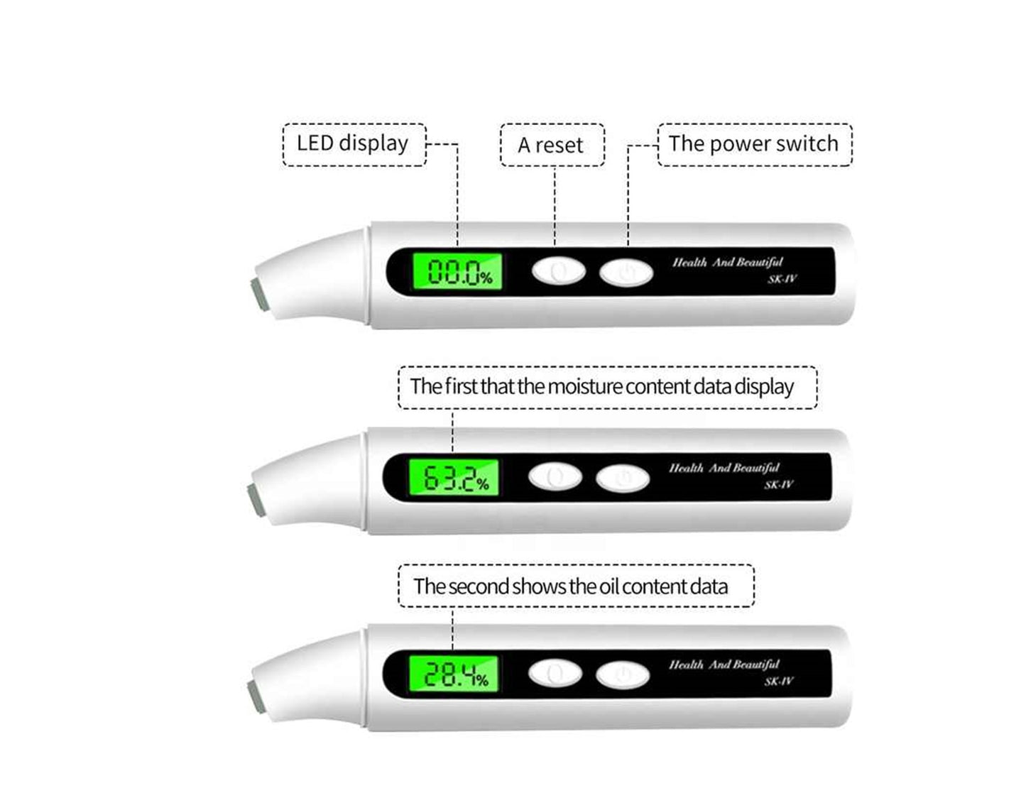 Digital Moisture Monitor For Skin