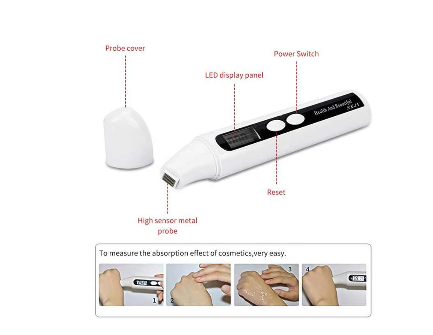 Digital Moisture Monitor For Skin
