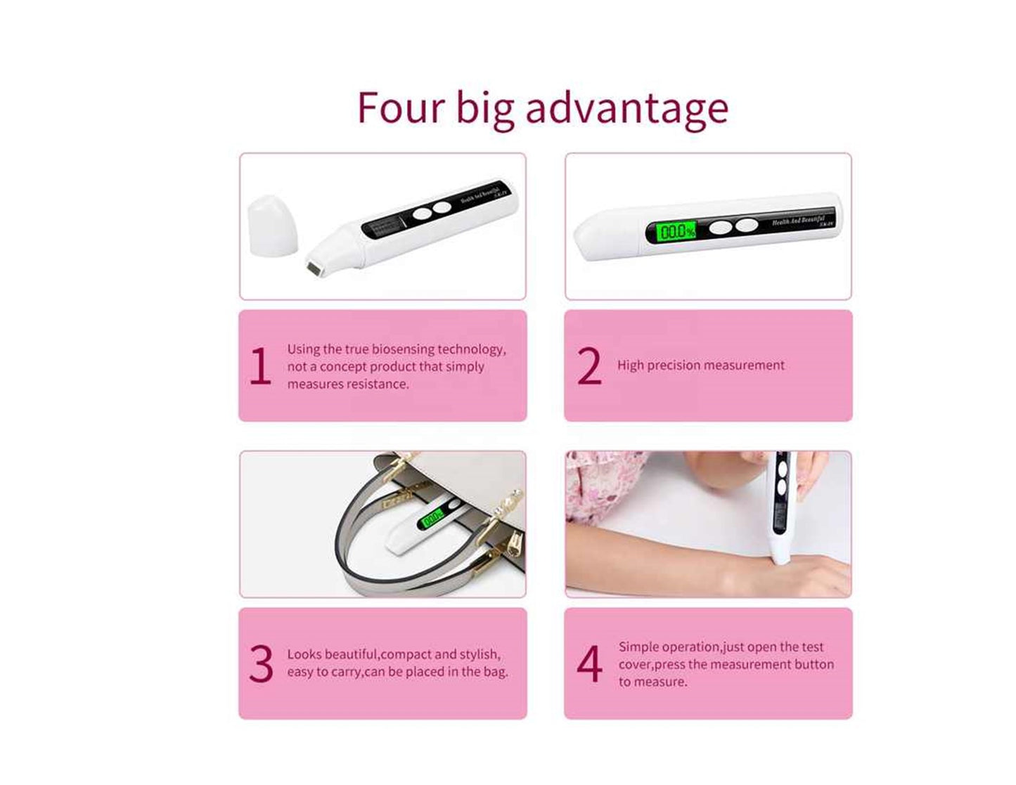 Digital Moisture Monitor For Skin