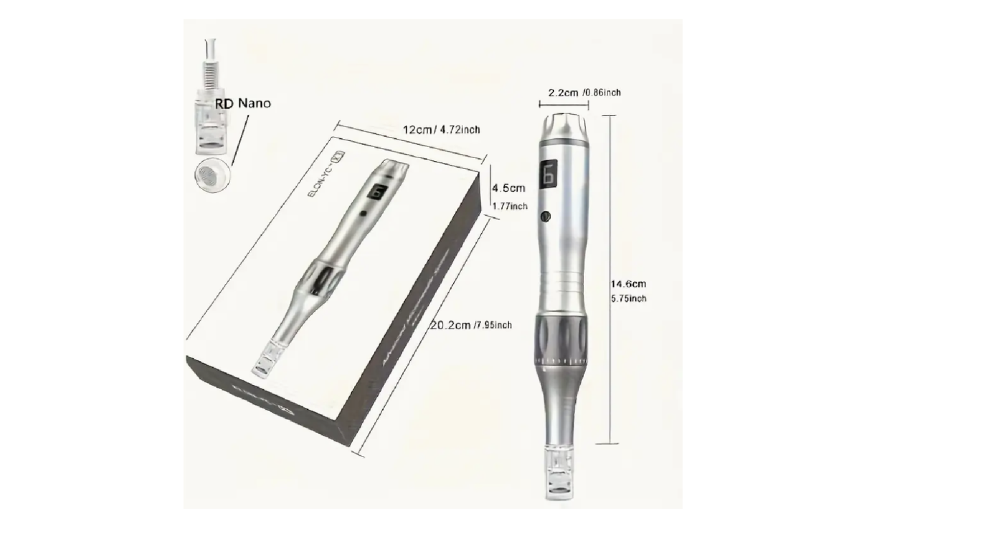 Elon-YC -X3 Micro Agujas con 5 Free Cartridges: 5pcs Round Nano-RD