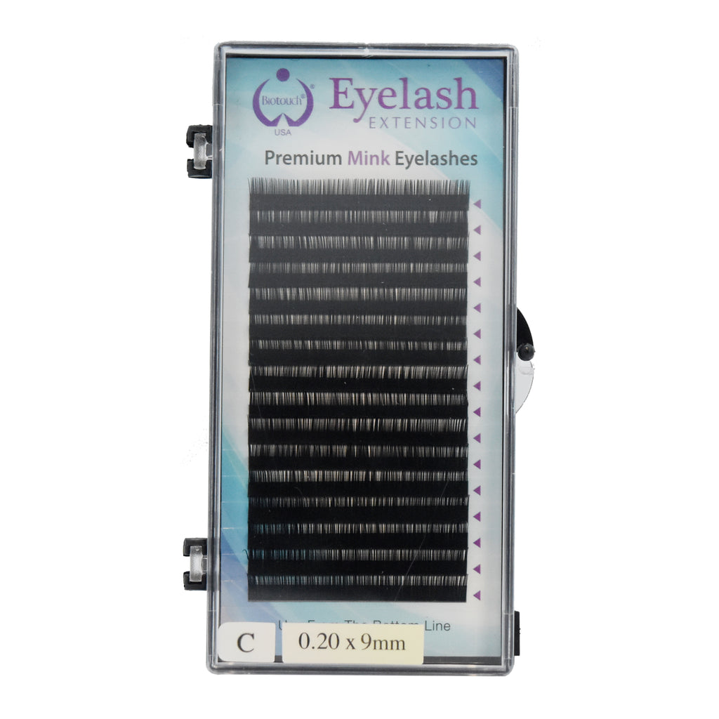 Premium Mink Lashes C-Curl 0.20 x 9 mm 16 pcs/pack -