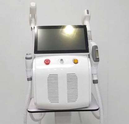 4-1 LASER DE MESA CON 4 TECNOLOGIAS: DIODO, IPL, ND YAG Y RADIOFRECUENCIA