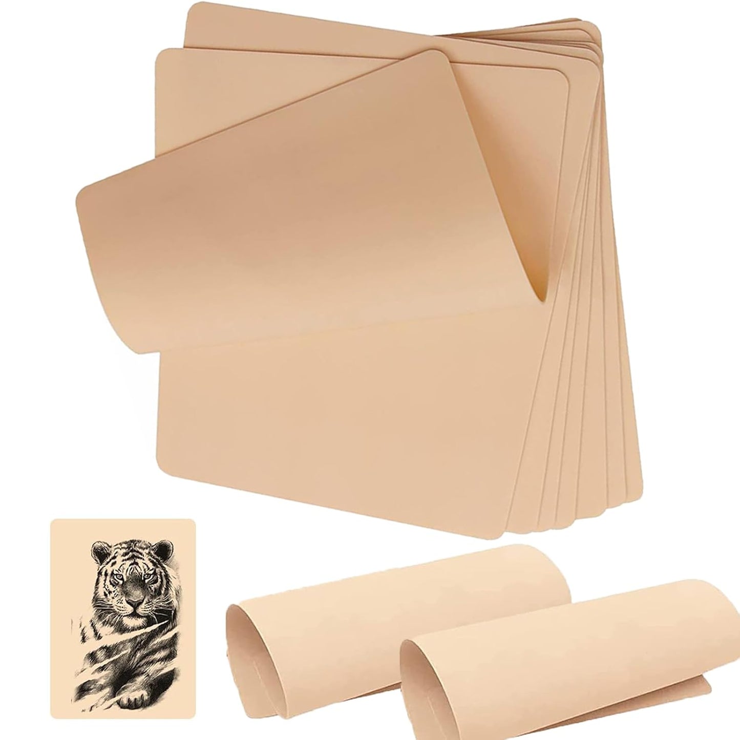 Tattoo Practice Skins Double-Sided Fake Skin for Tattooing & Microblading