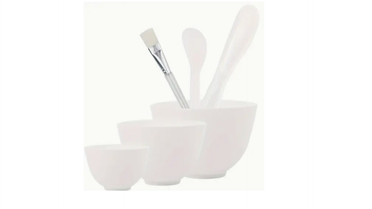 6pcs Facial Mask Silicone Mixing Bowl Set