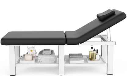 Massage Table with Backrest and Storage Space