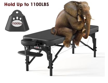 Massage Bed - 3 Section - Portable Hold Up to 1100LBS