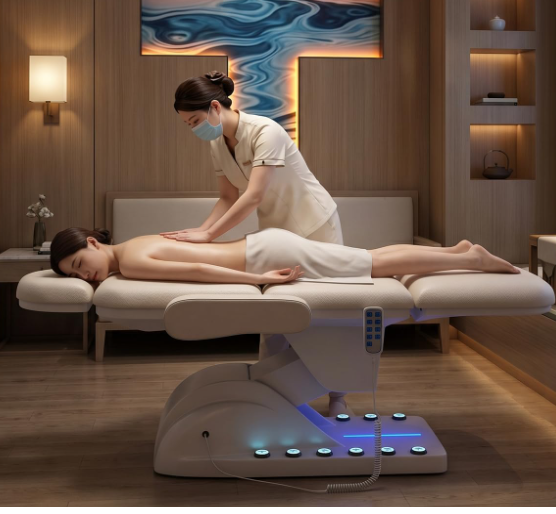 Massage Bed Fully Electric  Heavy-Duty Motorized Spa Chair/ Lash Bed/ Tattoo Chair