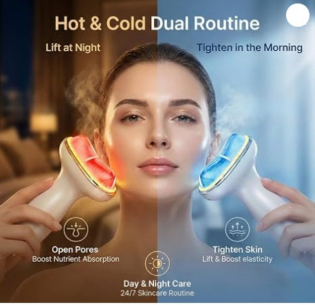 Cold Heat Facial Massager for Face &amp; Neck