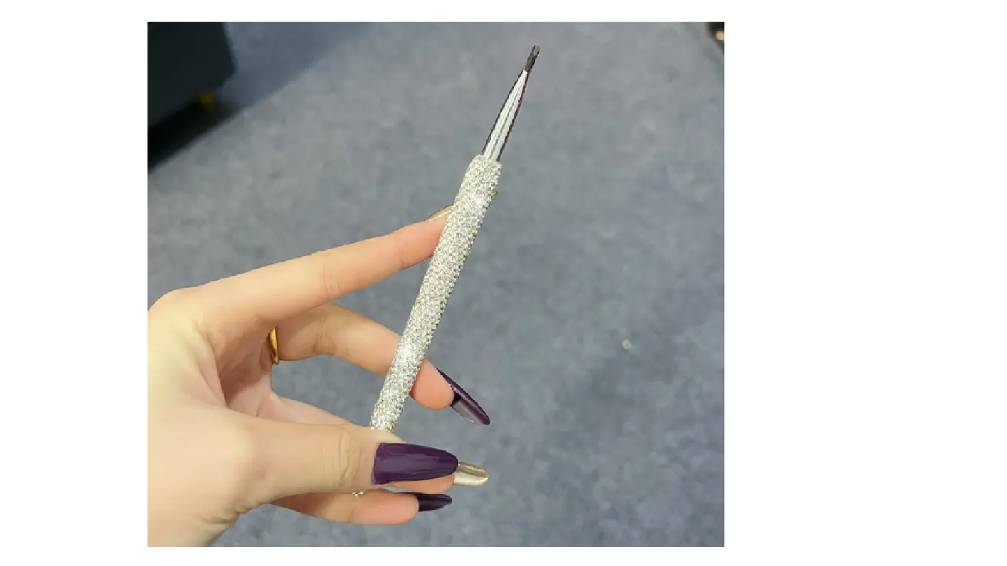 Luxury Rhinestone Embellished Eyebrow Brush