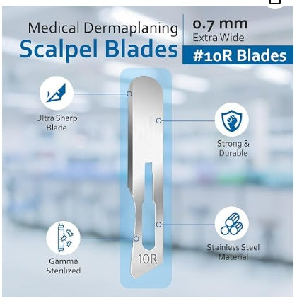 SCALPEL BLADES #10R (25 QTY)