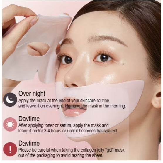 Salmon DNA PDRN pink collagen jelly gel mask
