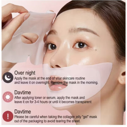 Salmon DNA PDRN pink collagen jelly gel mask