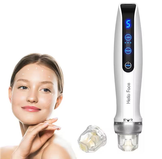 MS Electroporation Bio Pen Q2 Derma Pen Red Blue Light Therapy -