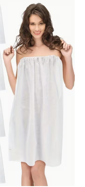 Disposable Spa Wraps for Women with Adjustable Closure Non- Towel