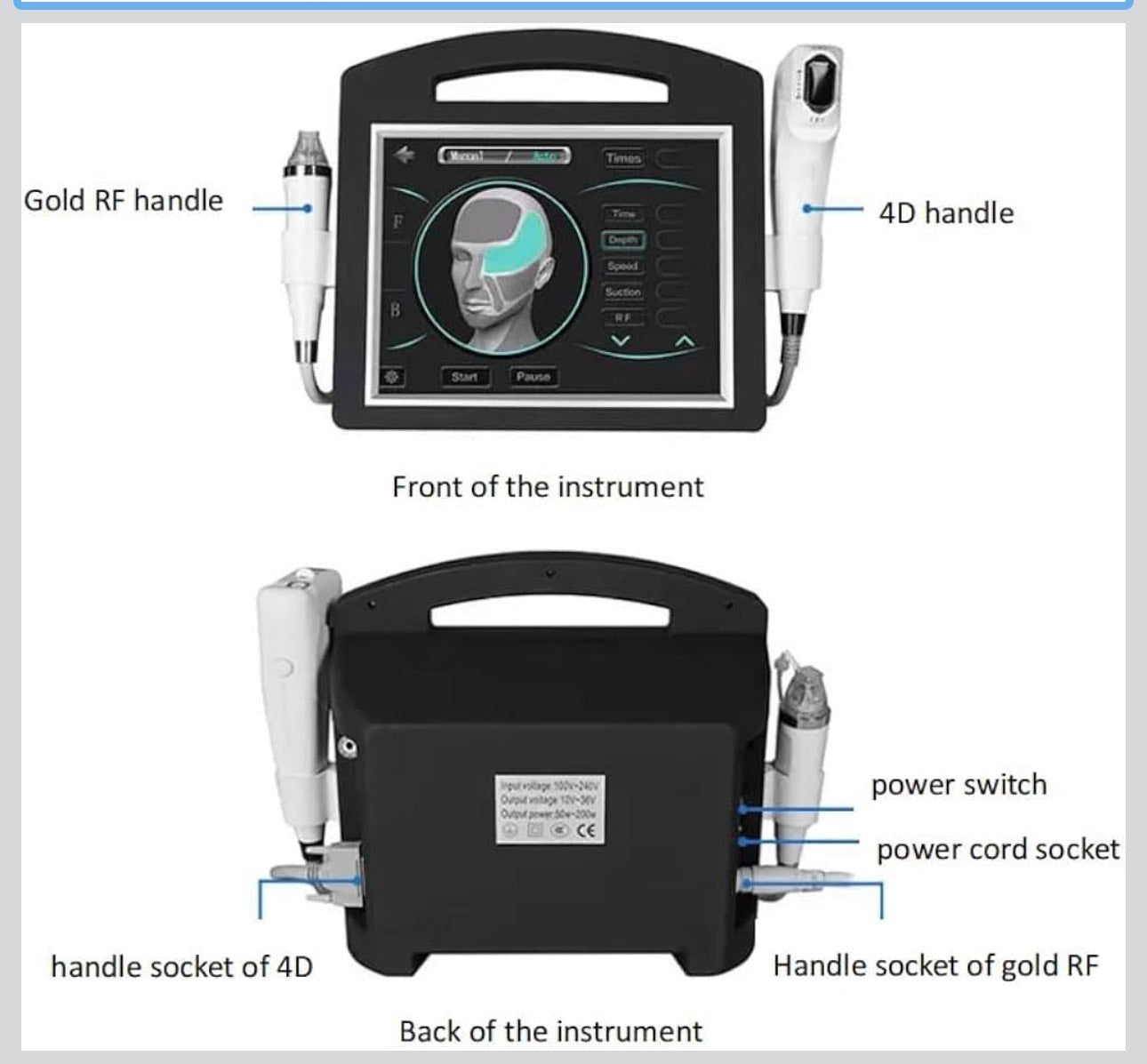 4D HIFU High Intensity Fractional Microneedle