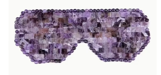 1pc Natural Stone Eye Mask- Amatist