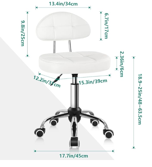 White Chair Stool