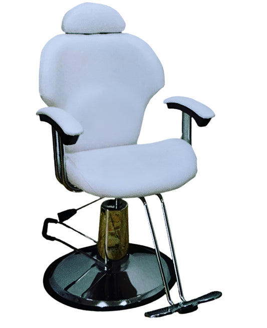 White or Black Hydraulic Recliner Chair