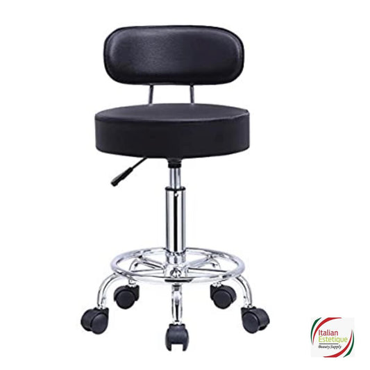 Black chair with wide back