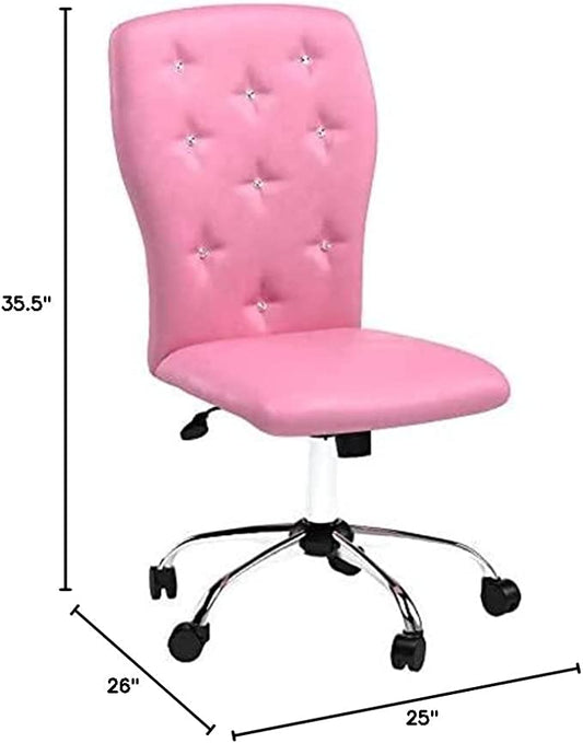Chair in Pink with Rhinestones-