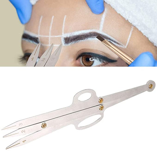 Eyebrow Stencil Ruler Metal-