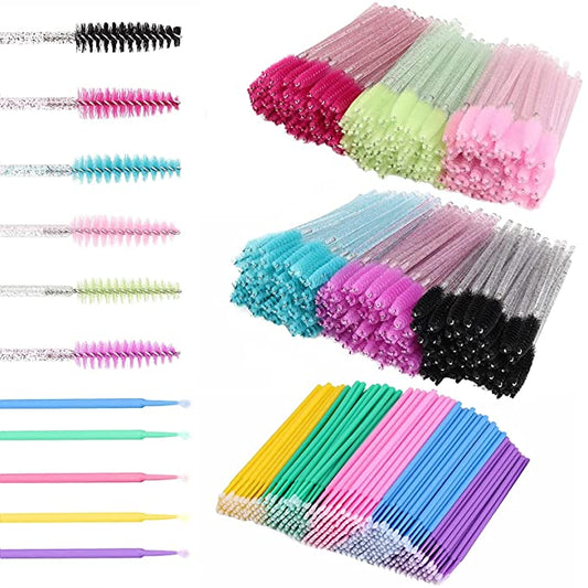 Disposable Micro Applicator Brush and Spoolies for Eyelash-
