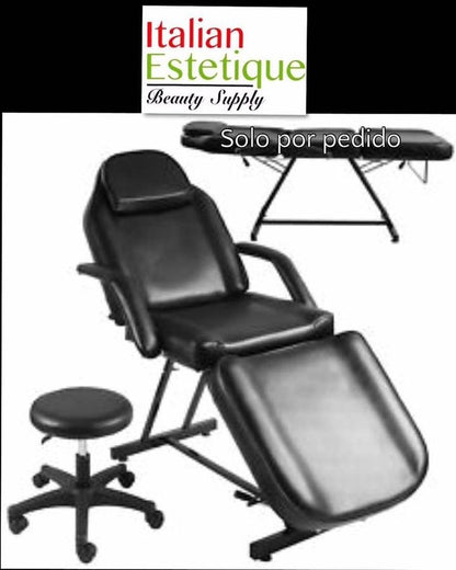 COMBO Black or White stretcher and chair