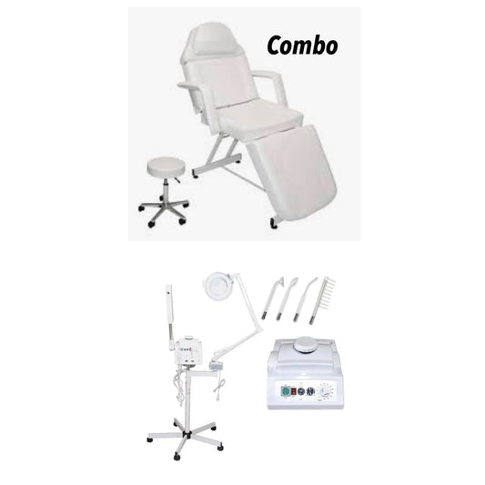 Electic Chair Facial & Massage + Facial Steamer Machine Combo